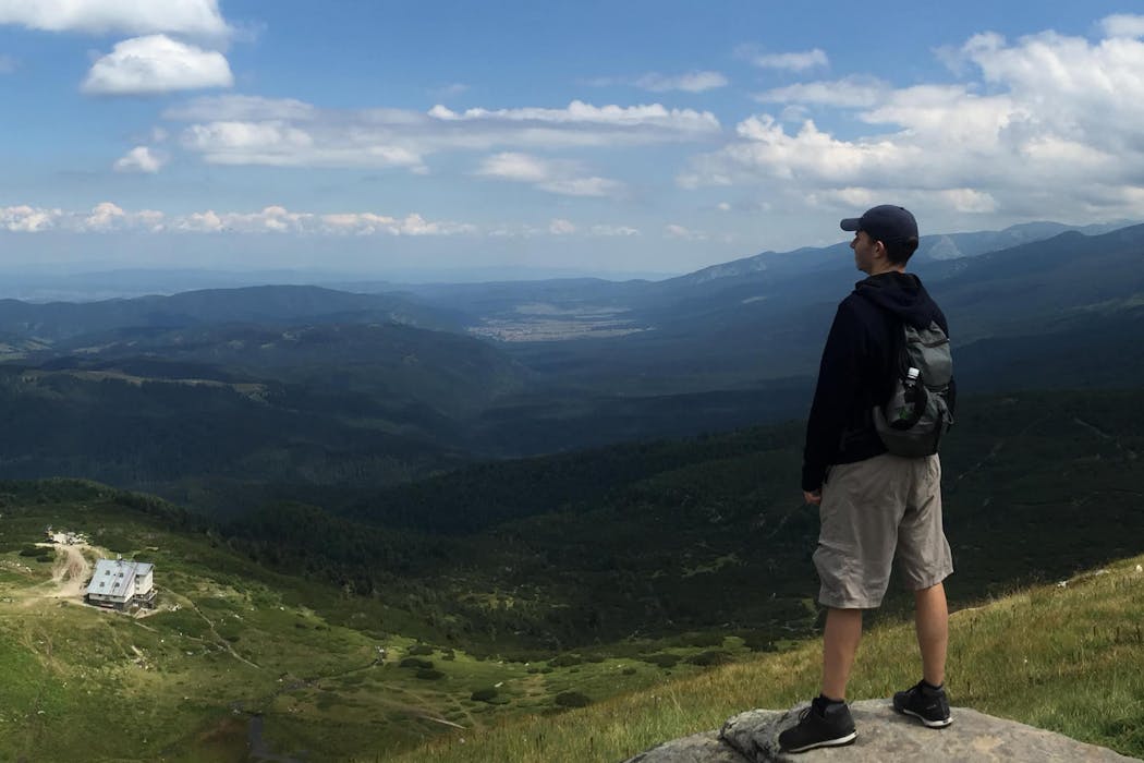 Jaayden Halko at the Seven Rila Lakes
