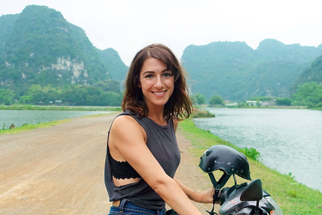Rebecca Liebert in Ninh Binh Vietnam
